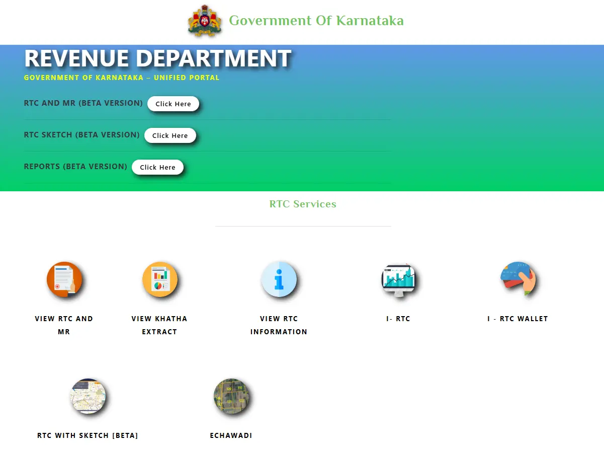 Bhoomi RTC – Karnataka Land Records Portal